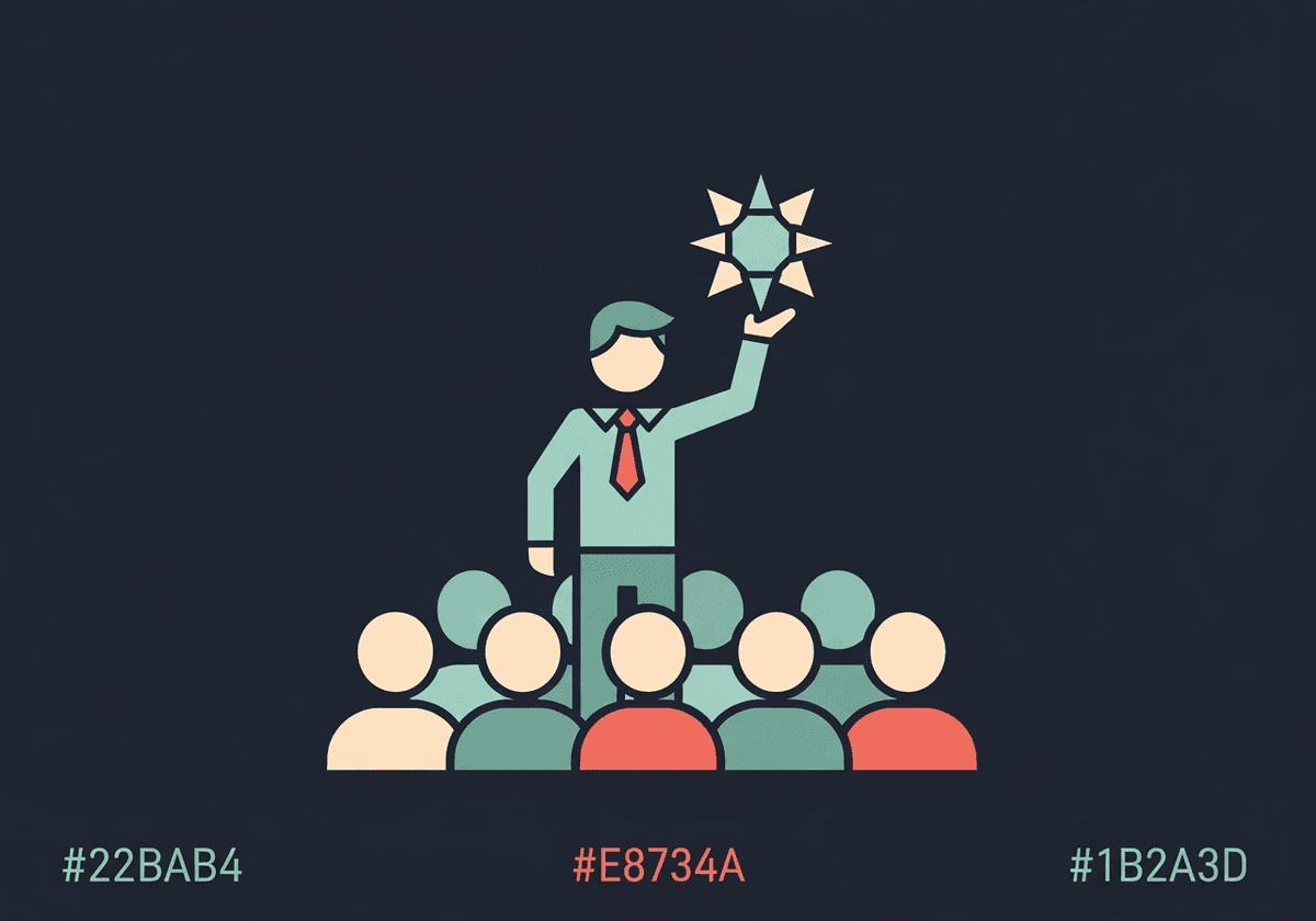 Broker presenting a differentiated health plan to clients